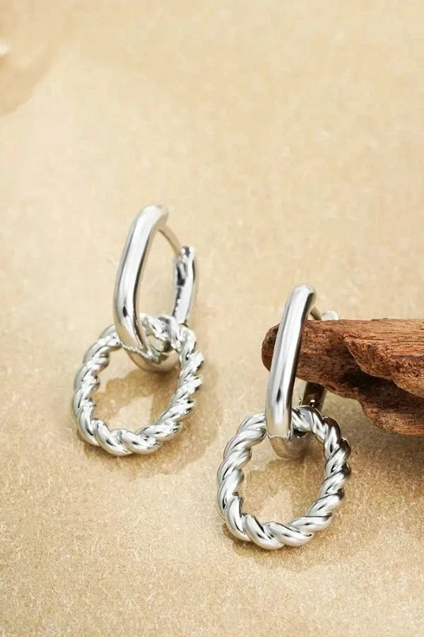 Gold Geometric Hoop Earrings – Modern Everyday Style