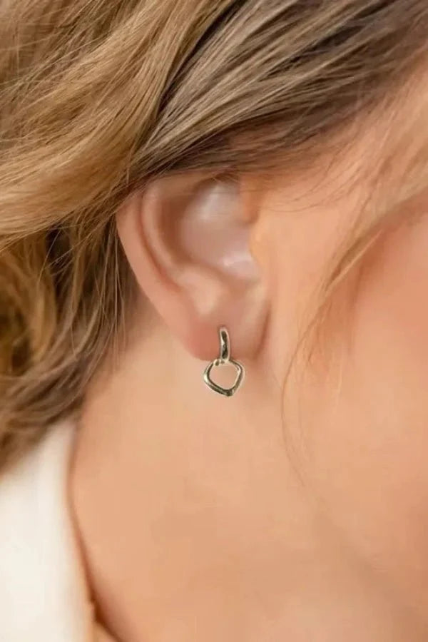 Gold Geometric Hoop Earrings – Modern Everyday Style