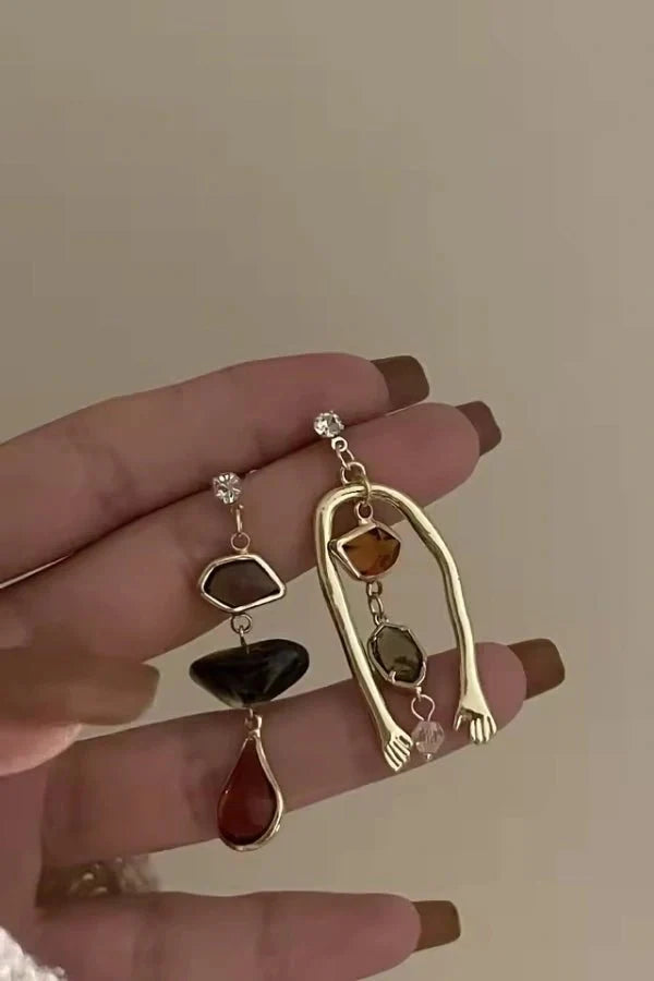 Abstract Dangle Earrings – Statement Art Jewelry for Women