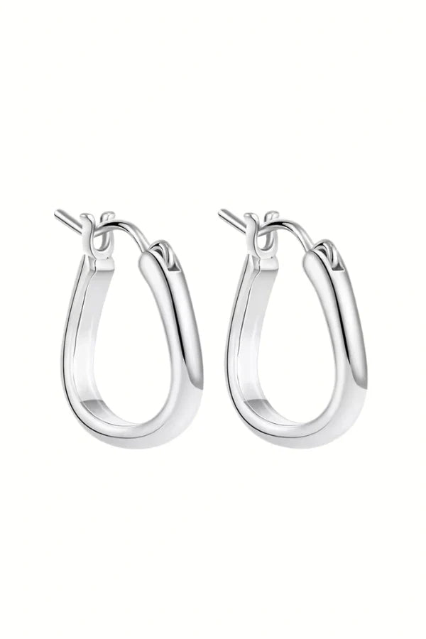 Gold Geometric Hoop Earrings – Modern Everyday Style