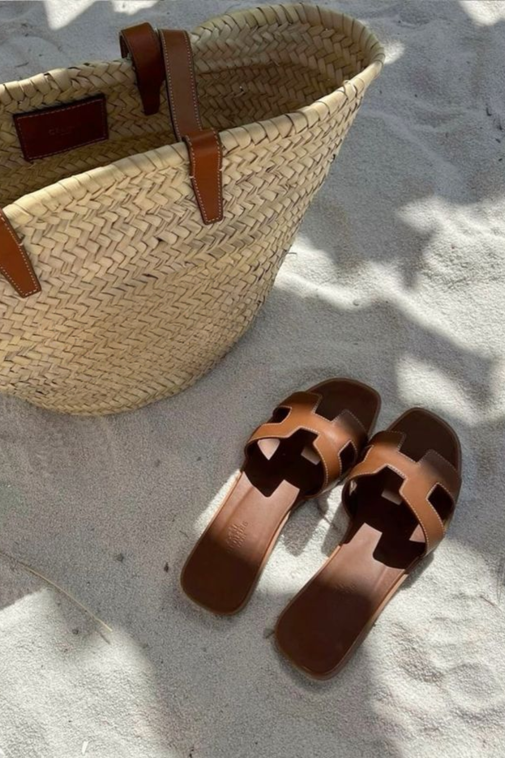 Leather Women's Slippers – Minimalist Design with H-Strap Detail