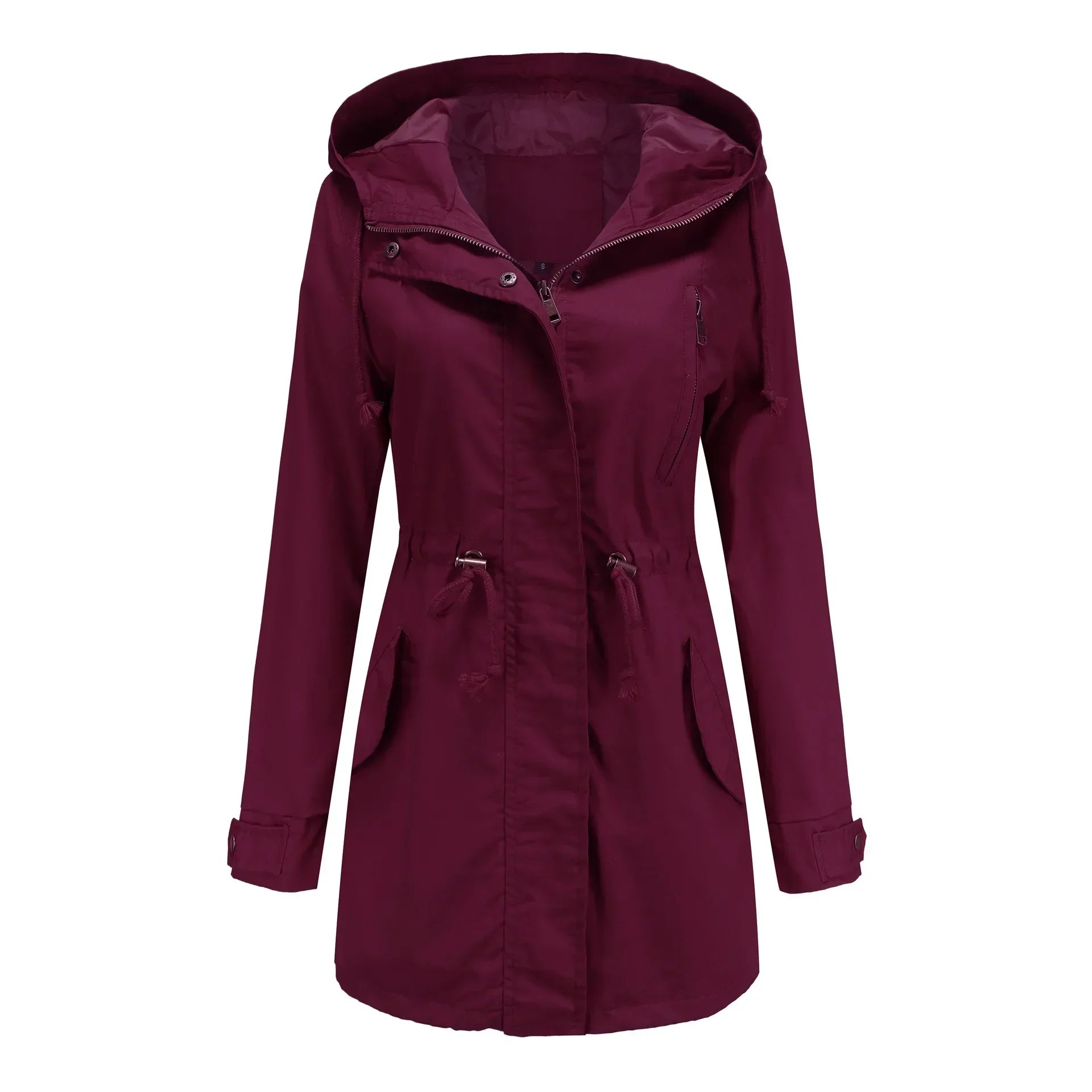 Women's Hooded Parka Jacket – Lightweight Packable Outer Layer