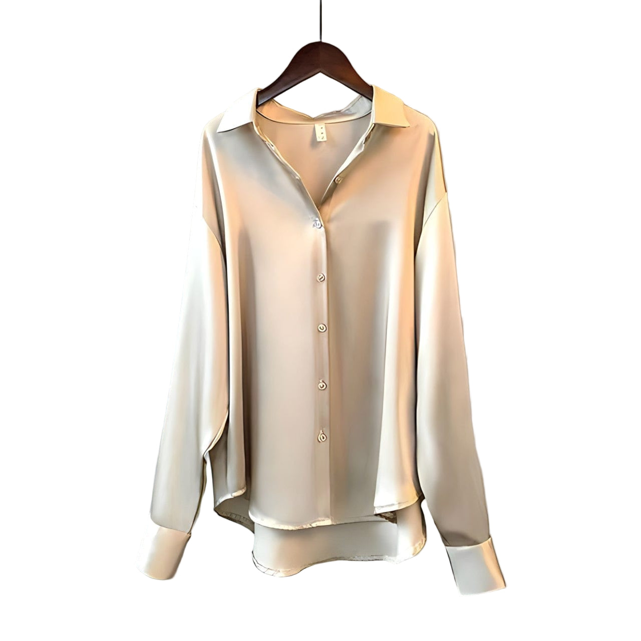 Women's Satin Blouse – Luxe Finish, Four Colors