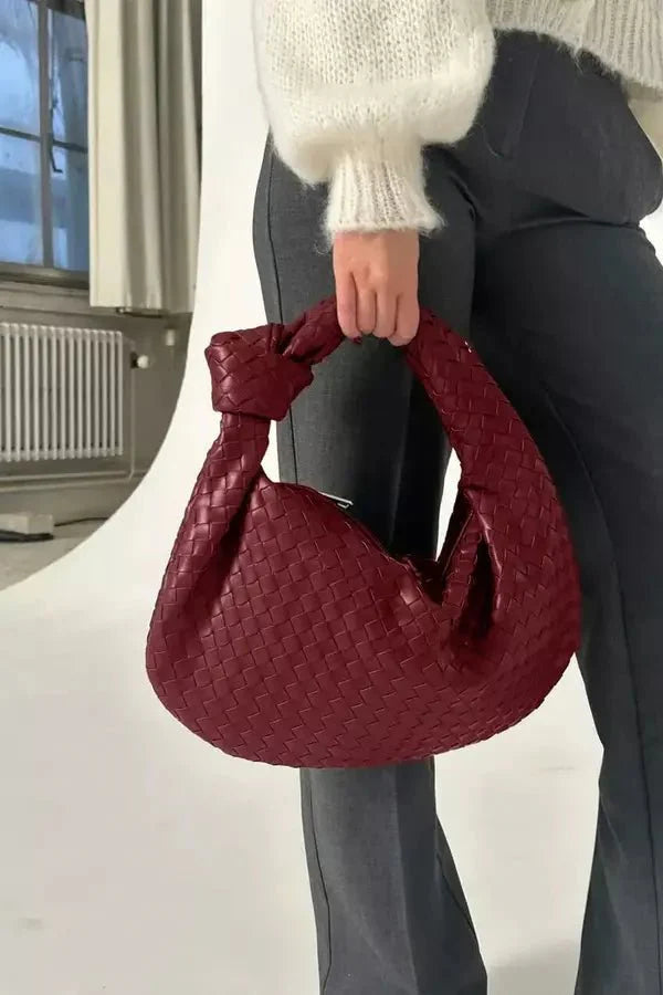 Woven Medium Shoulder Bag for Women – Everyday Elegance