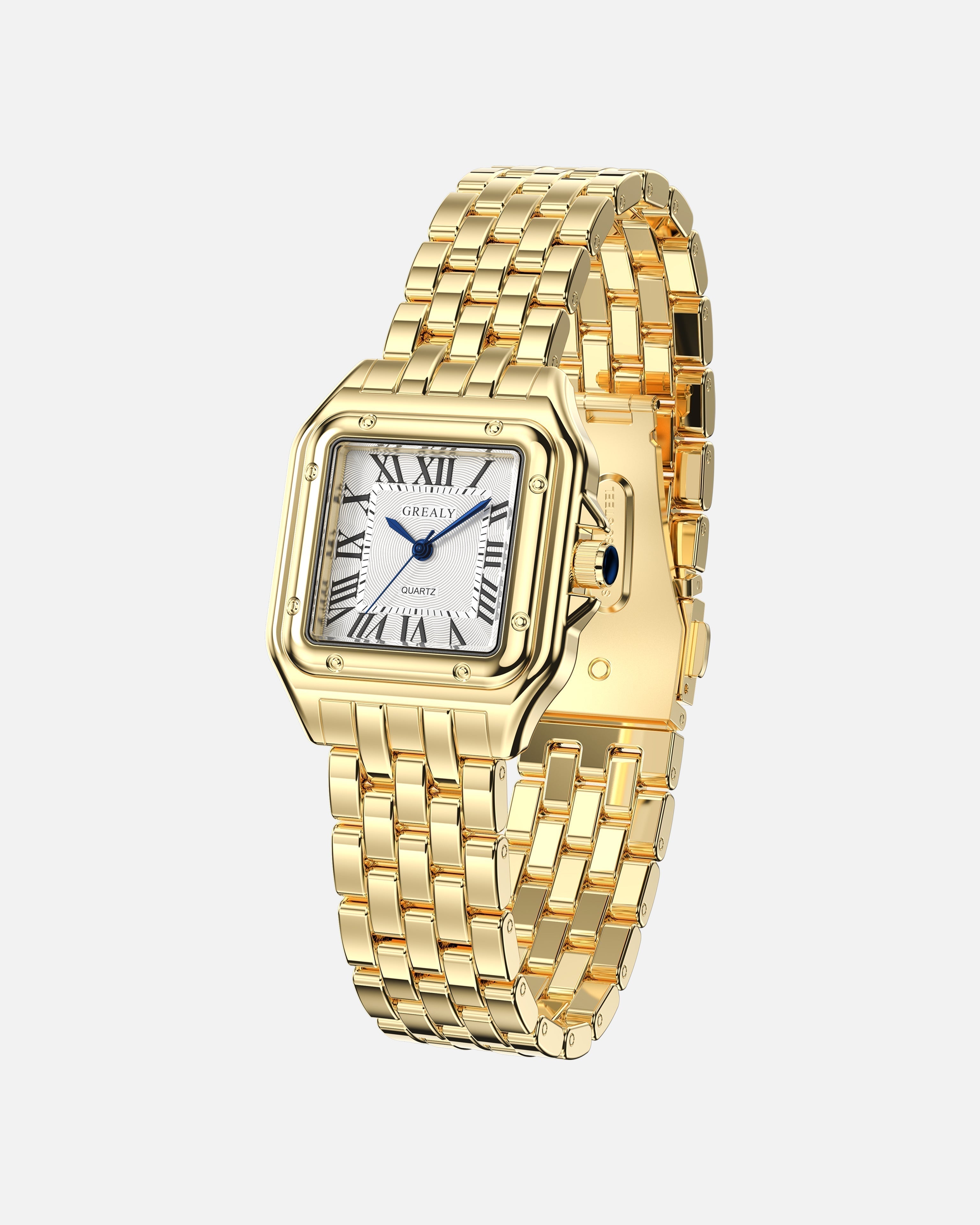 Women's Vintage Quartz Watch – Classic Round Face
