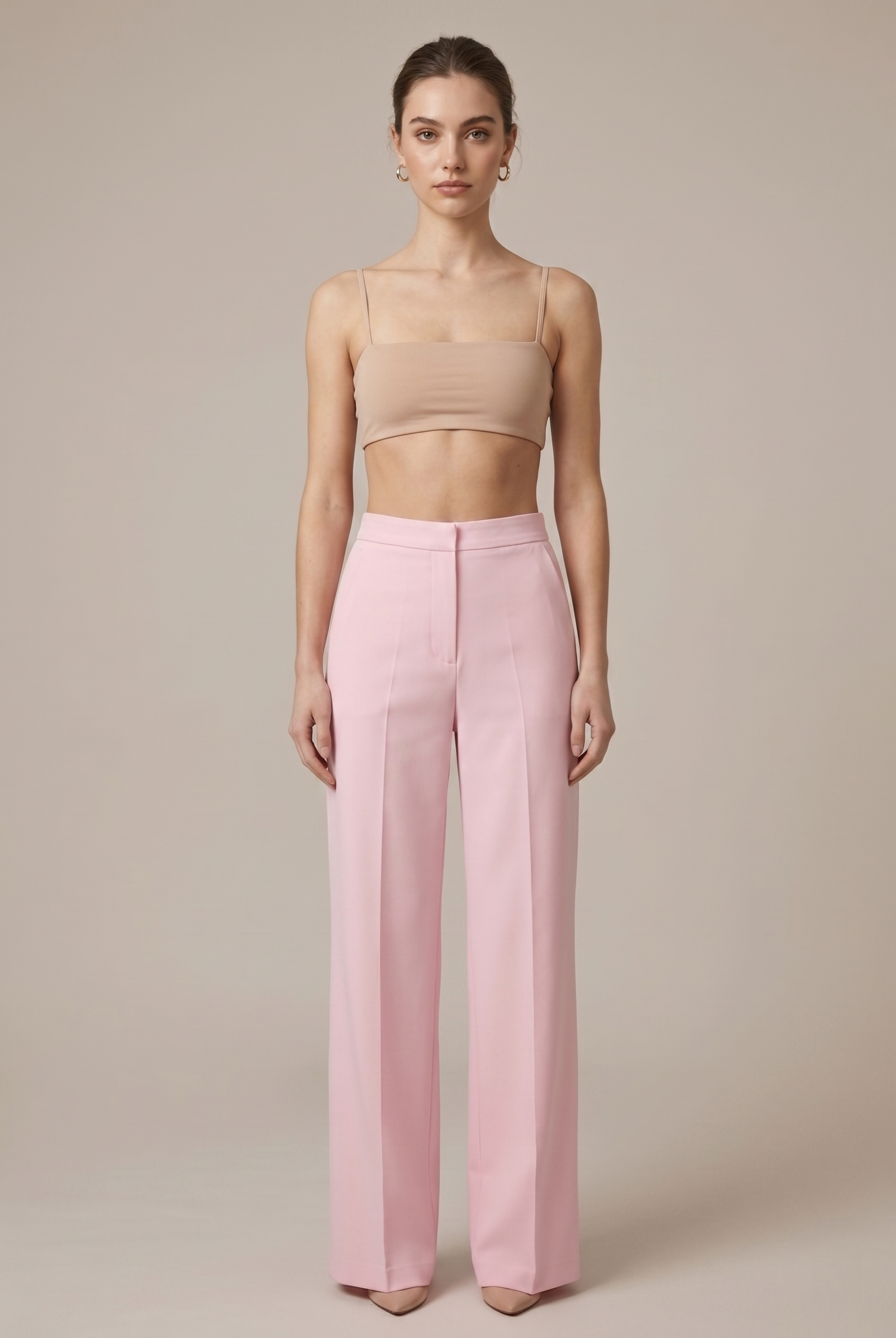 Women's Feather Cuff Blazer & Straight Leg Trousers Suit