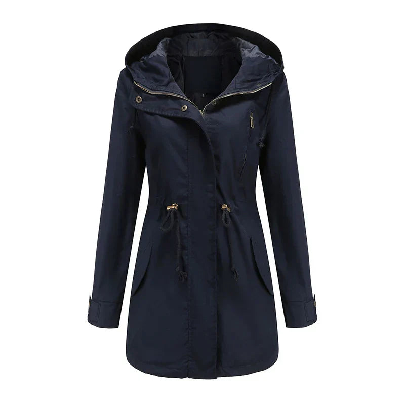 Women's Hooded Parka Jacket – Lightweight Packable Outer Layer