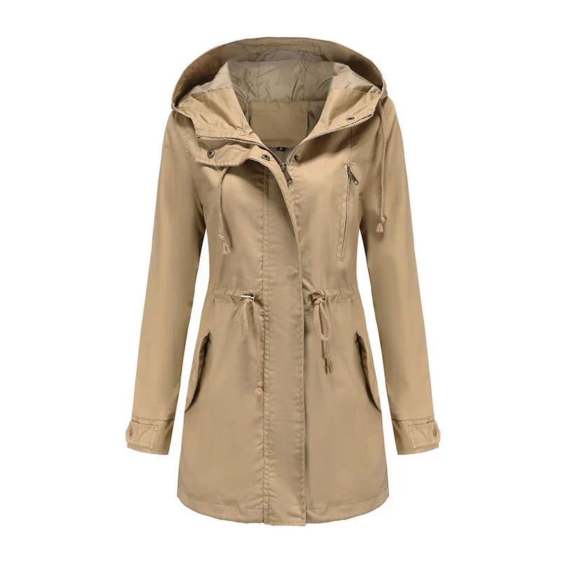 Women's Hooded Parka Jacket – Lightweight Packable Outer Layer