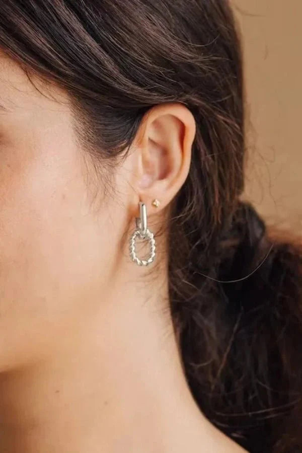 Gold Geometric Hoop Earrings – Modern Everyday Style