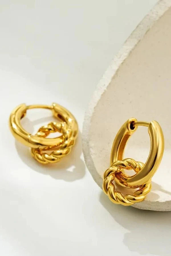 Gold Geometric Hoop Earrings – Modern Everyday Style