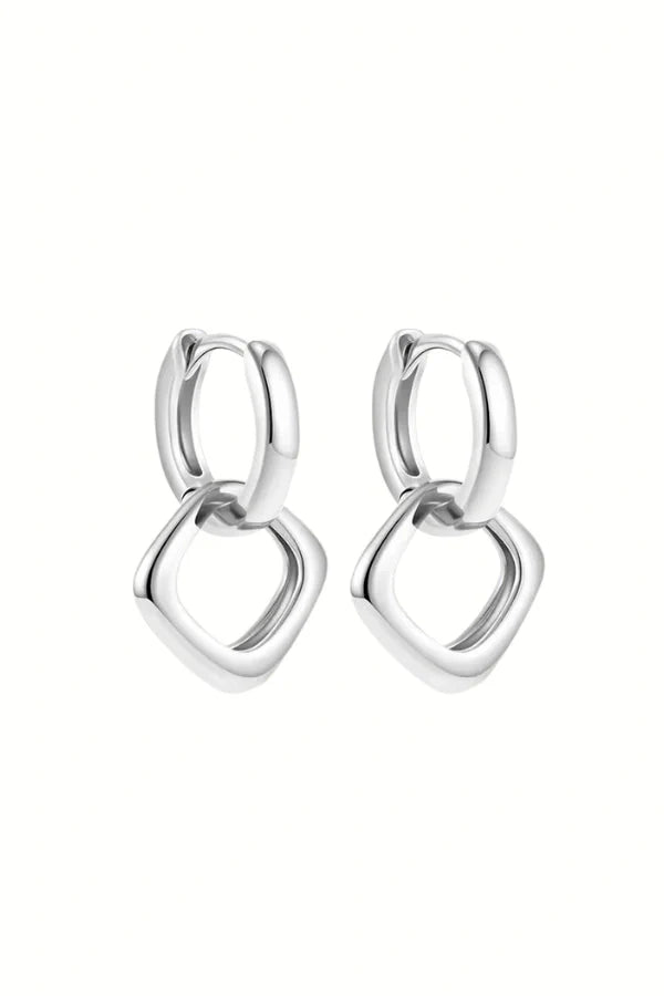 Gold Geometric Hoop Earrings – Modern Everyday Style