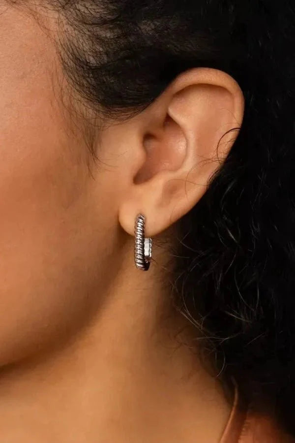 Gold Geometric Hoop Earrings – Modern Everyday Style