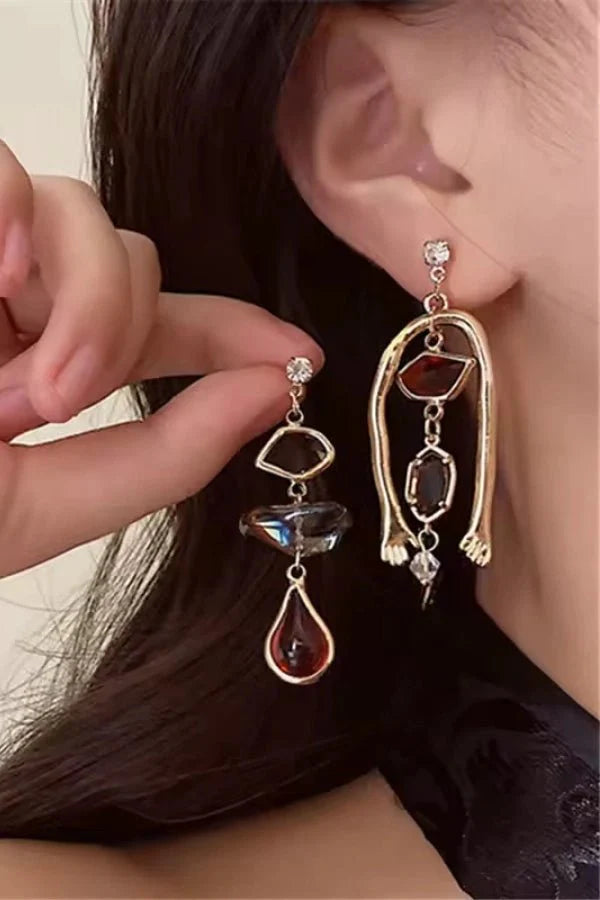 Abstract Dangle Earrings – Statement Art Jewelry for Women