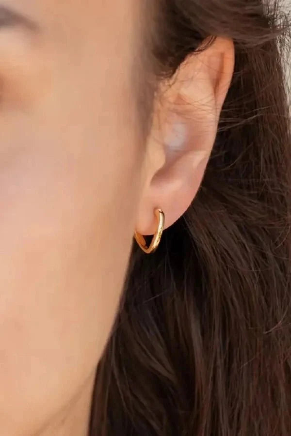 Gold Geometric Hoop Earrings – Modern Everyday Style
