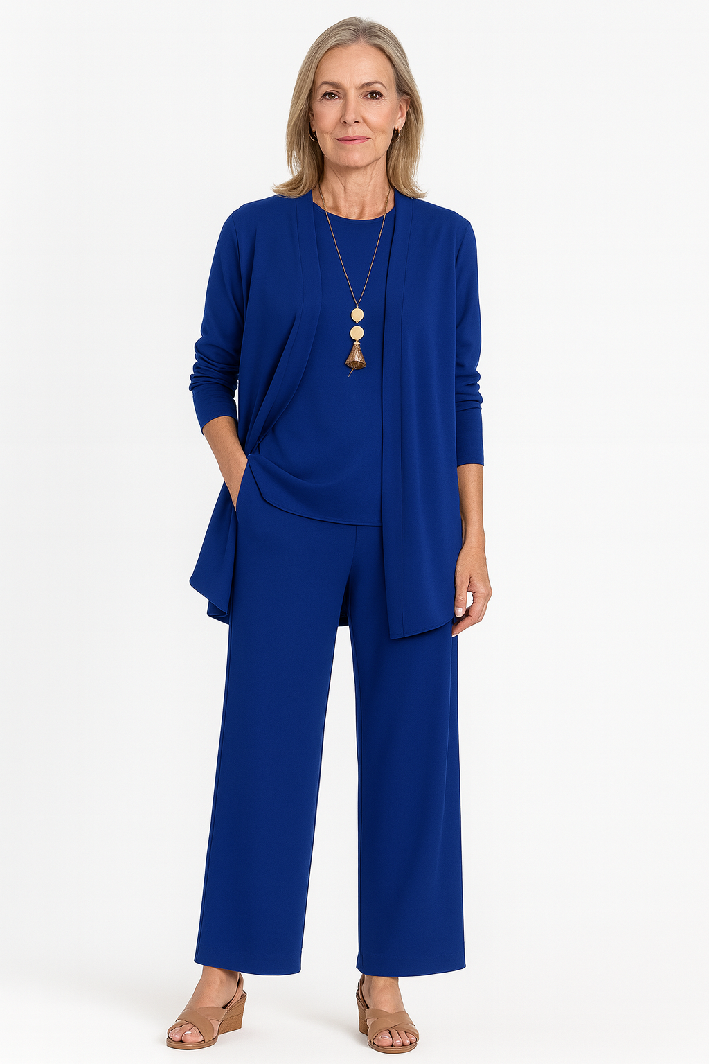 Women's Minimal Three Piece Lounge Set – Lightweight Summer Outfit