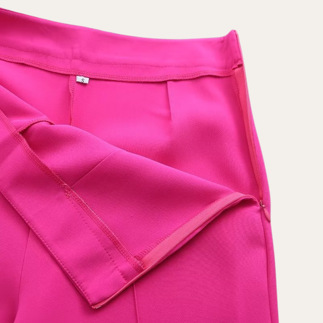 Women's Tailored Blazer and Wide-Leg Trousers Set