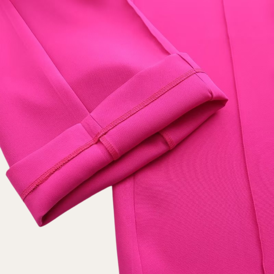 Women's Tailored Blazer and Wide-Leg Trousers Set