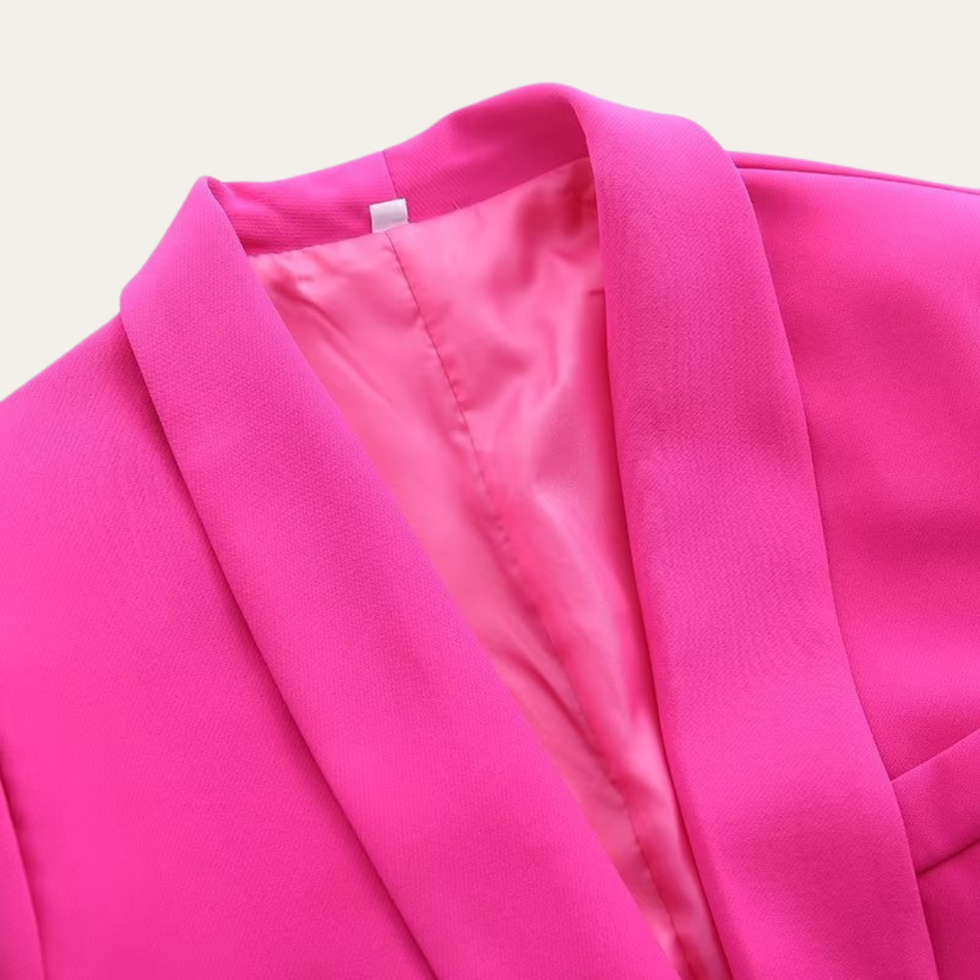 Women's Tailored Blazer and Wide-Leg Trousers Set