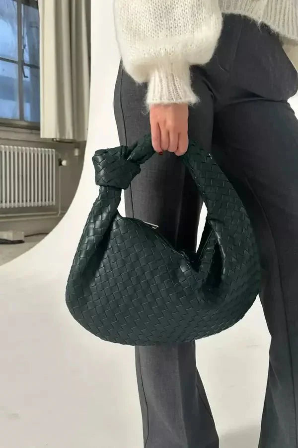 Woven Medium Shoulder Bag for Women – Everyday Elegance